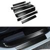 Hyorabyn Door Scuff Plates and Side Step Guards for Toyota New Sienta August 2022 and Stain Carbon Fiber Set (10 Series, Onwards), Anti-Scratch