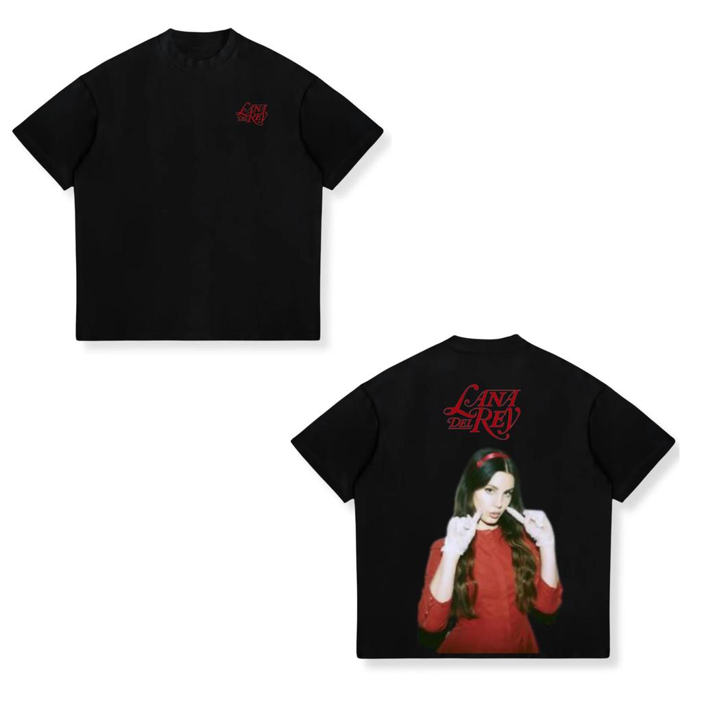 Singer Lana Del Rey Graphic T Shirt Unisex Women Fashion Hip Hop 90s Vintage TShirts Oversized Cotton Casual Tshirt Y2k Streetwear