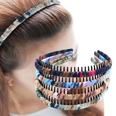 Mens Toothed Sports Football Soccer Headband Hair Band Black Portable Gift BH