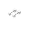 1 Pairs Stainless Steel Cartilage Stud Earrings for Men Women Helix Tragus CZ Barbell Conch Piercing Earrings Ear Hoop Earrings