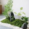 Polyester Artificial Moss Plants DIY Craft Realistic Texture Faux Preserved Moss Year-round Green No Watering