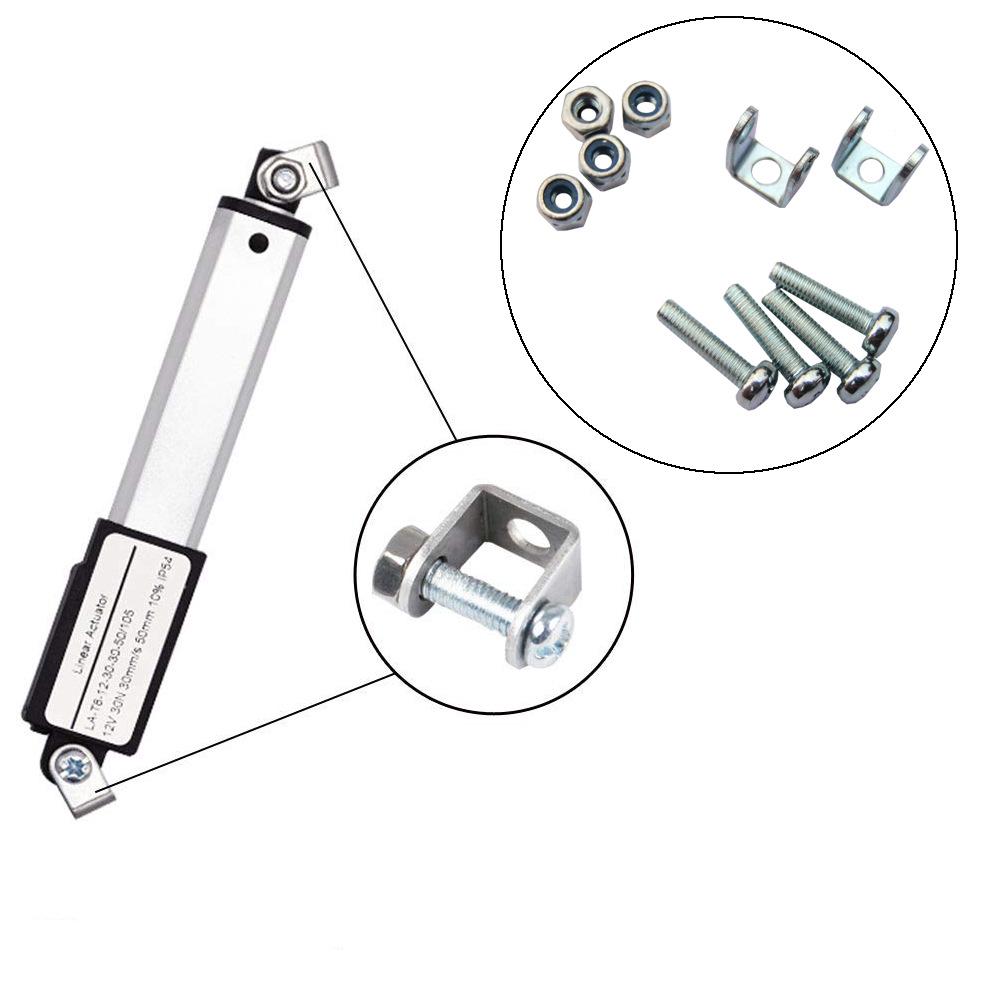 Mini Linear Actuator Mounting Bracket (Pair) - Universal T8 Small Actuator Bracket T8 Small Actuator Mounting Bracket