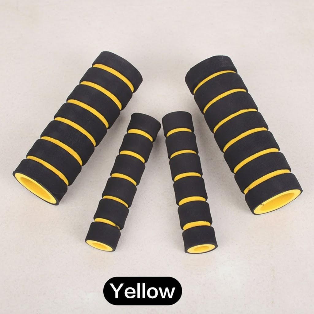 

Comfort Foam Bike Handlebar Grips Anti-Slip MTB Cycling Accessories for Improved Handling and Control жёлтый