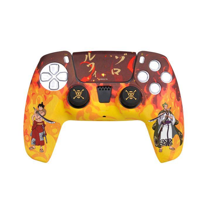 Cover protettiva - FRTEC - DualSense PS5 - Silicone - Adesivo One Piece - Impugnature antiscivolo