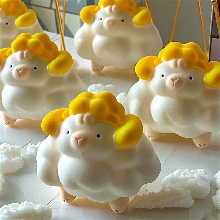 Eye Catching Sheep Dessert Baking Tool Convenient Dessert Cake Embosser Moulds