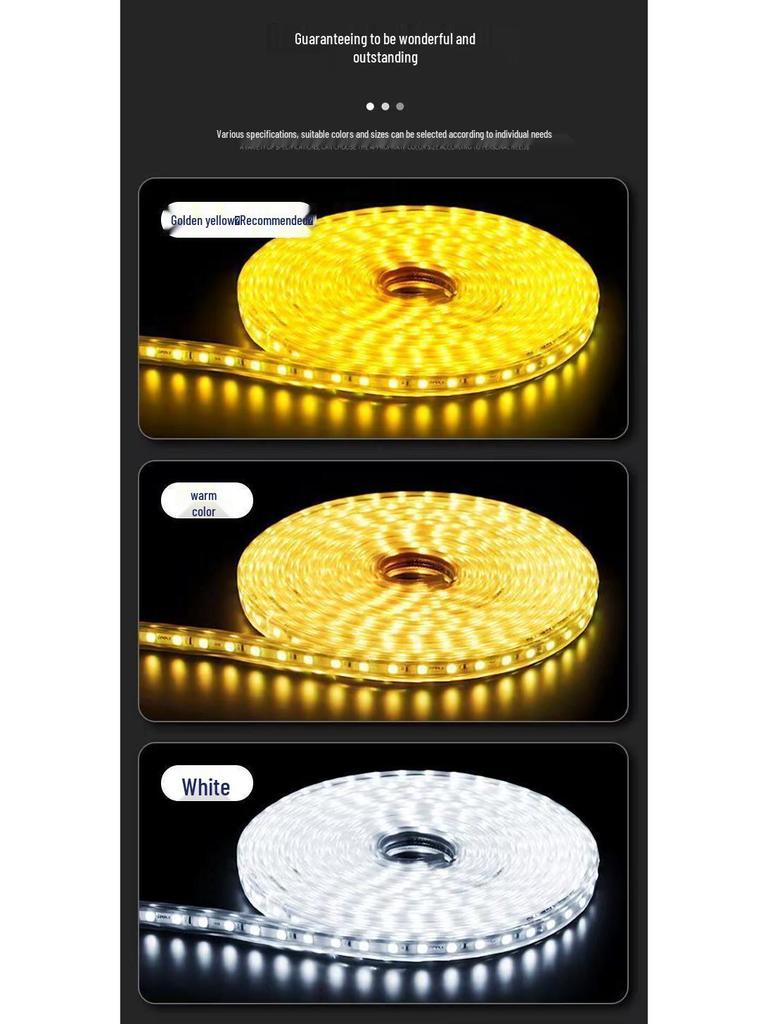 Three-Row Solar LED Strip Lights - 180 Beads, Waterproof, Super Bright for Outdoor Courtyard, Landscape, Eaves Decoration