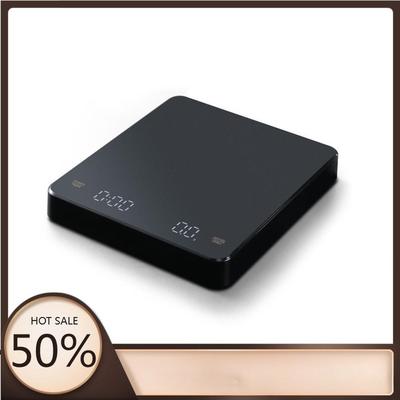 3kg/0.1g Electronic Scale with Timer High Precision Rechargeable Coffee Scale Auto Timer LED Display Kitchen Scales