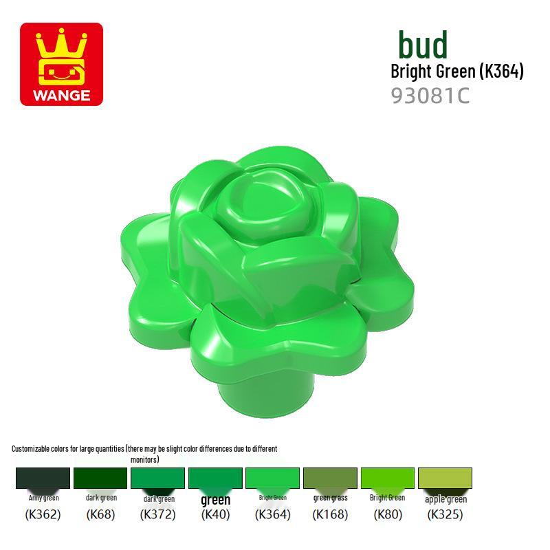 Wange Small Particle Compatible Building Blocks Set - Flower Assembly (4728/4727/15469w)
