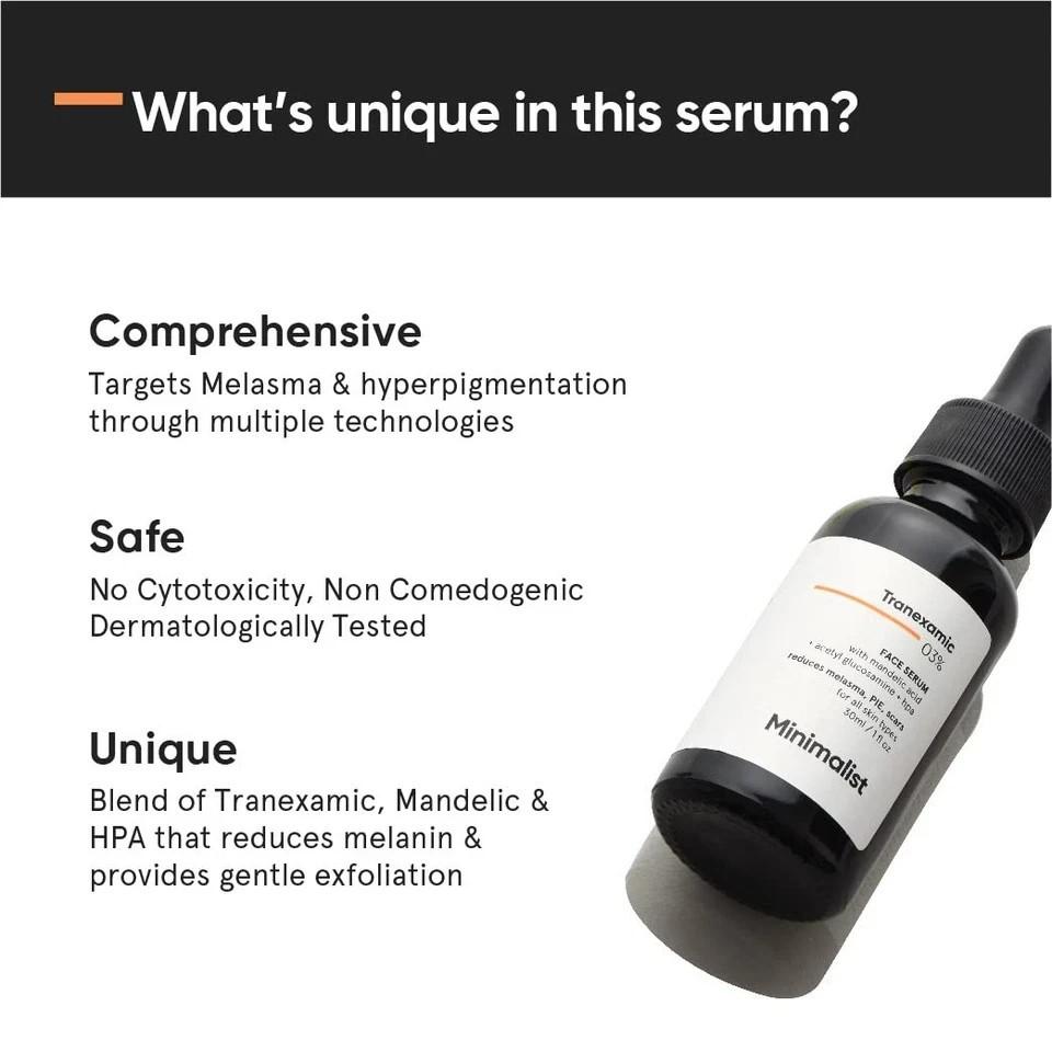 Minimalist 3% Tranexamic Acid Face Serum 30ml
