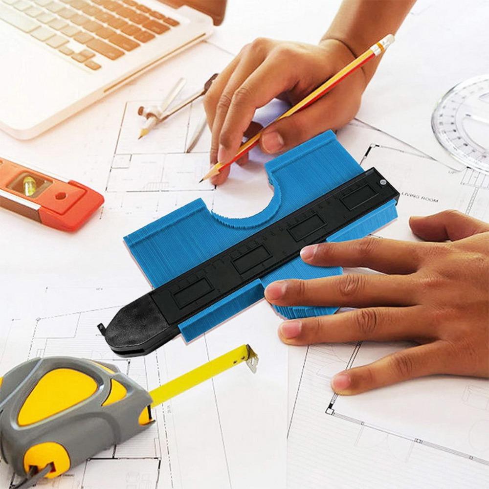 Edge Shape Shape Contour Gauge Zinc Zinc Alloy Edge Angle Ruler Profile Measuring Tool  For Wood Working