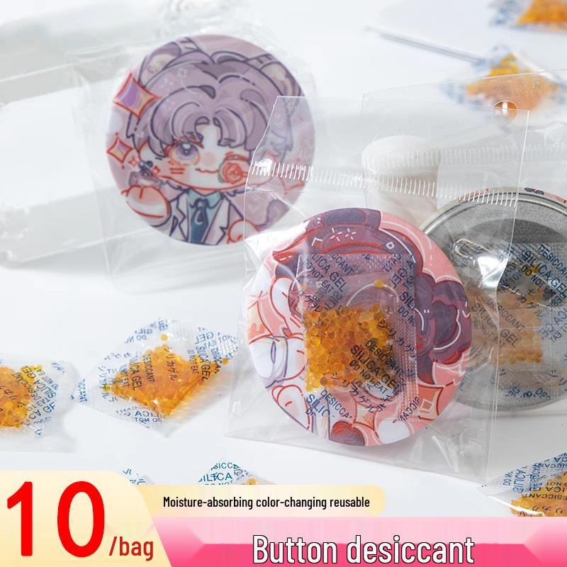 

Многоразовый силиконовый бейдж-осушитель, меняющий цвет, для контроля влажности