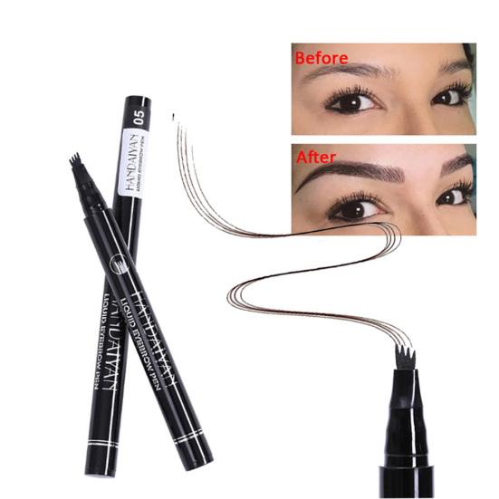 Vanntett gaffelspiss Brow Enhancer Stencil Makeup Langvarig
