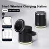 Qi2 Wireless Charger Fast Charging Dock Stand Bottom with Light For Magsafe iPhone 16 15 14 Pro Max Airpods Pro 2-8 Apple Watch