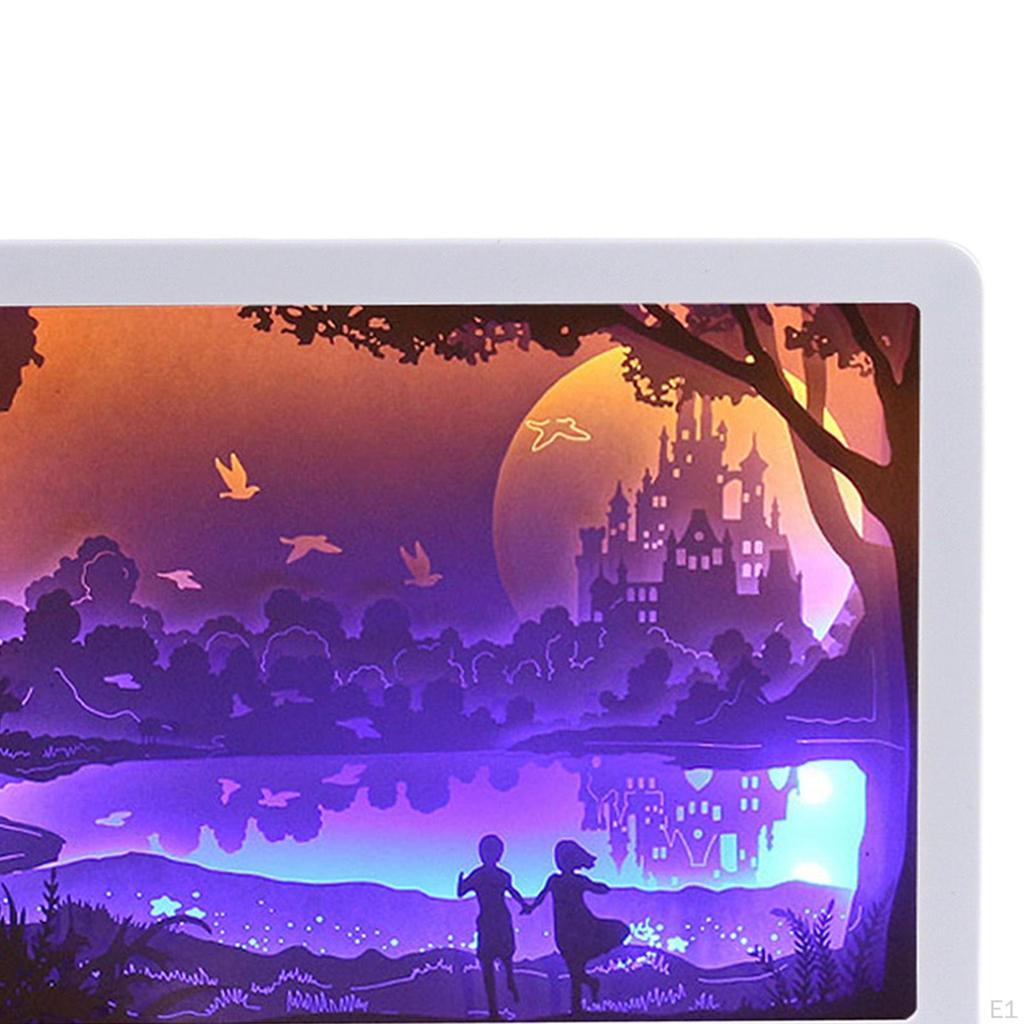 3D Paper Night Light Lamp Table Decoration Gift