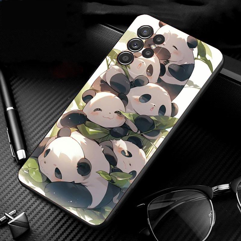 Cute Panda Phone Case For Samsung A52S A21S A33 A23 A13 A14 A32 A52 A53 A54 A51 A71 A15