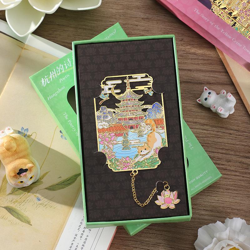 Fangdao Palace Exquisite Meow Series Metal Bookmark Gift Set