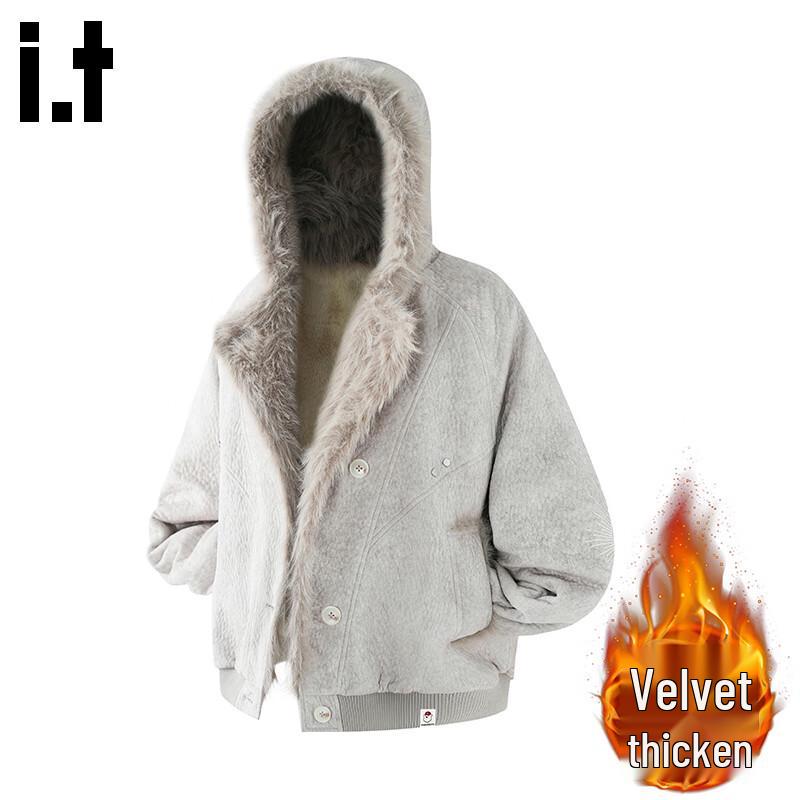 Мужская американская ретро хлопковая куртка на флисовой подкладке XL