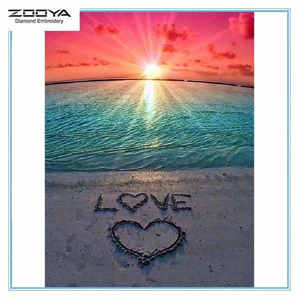 

ZOOYA DIY 3D Алмазная вышивка Крестом Ремесло Стежок Домашний декор Пейзажная живопись