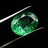 Natural Green Emerald Loose Gemstone Jewelry Making 7 ct Muzo Oval Cut for Jewelry Making and Crafts