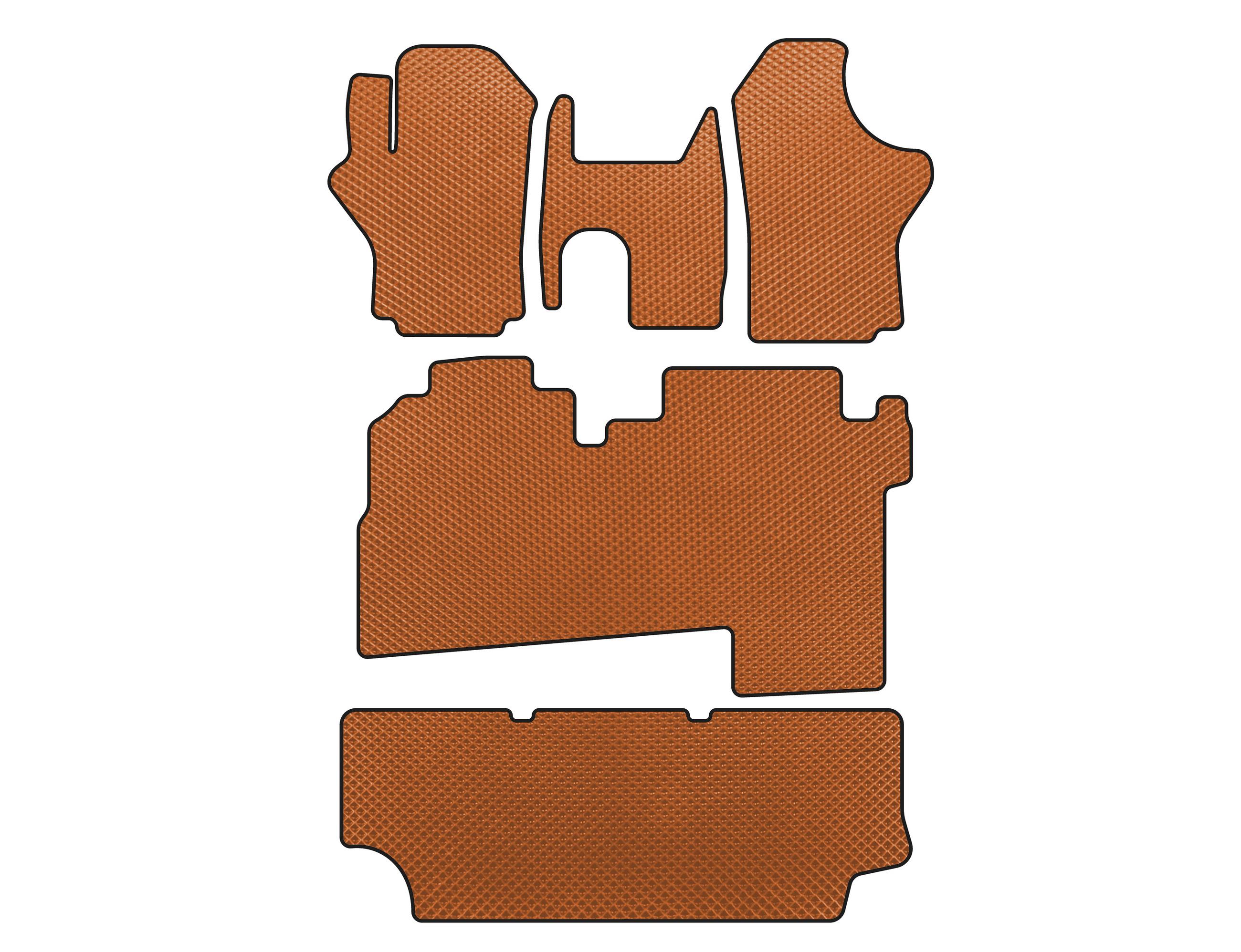 

EVA mats (2004-2007, 3 rows, 8-seater, Orange) for Hyundai H200, H1, Starex