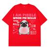I Am Pibble Wash My Belly Funny Dog Meme T-shirts Men Women Harajuku T Shirt Summer Short-sleeved Cotton Casual Hip-hop T-shirts