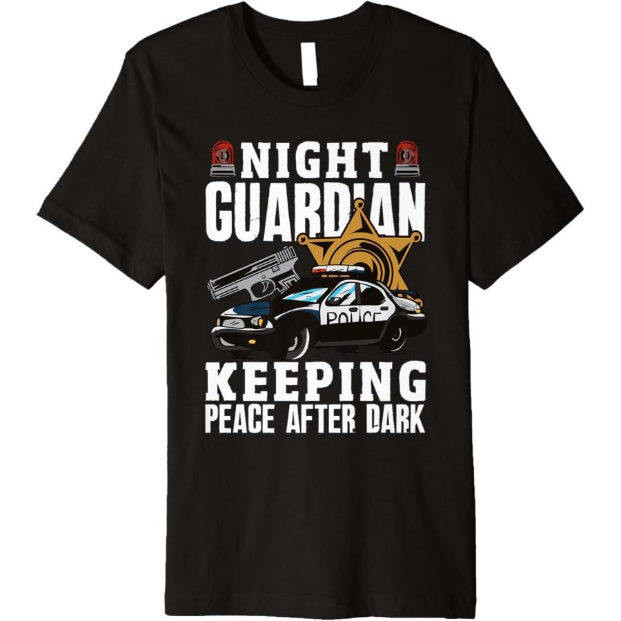 

Midnight Patrol Policeman s Moonlighter Duty Premium T-Shirt XXXXXL чорний
