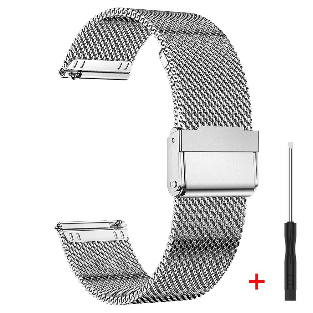 Metallarmband für HUAWEI GT 3 2 Pro 46mm Runner SE 43mm 42mm Edelstahl-Geflechtband für HUAWEI WATCH Buds Armband