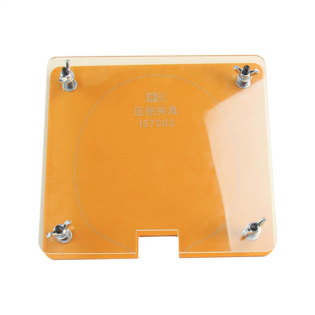 Table Tennis Paddle Press Portable Manual Adjustable Bat Rubber Edge Cutter Pasting Tool for Coaches Beginners Club Members