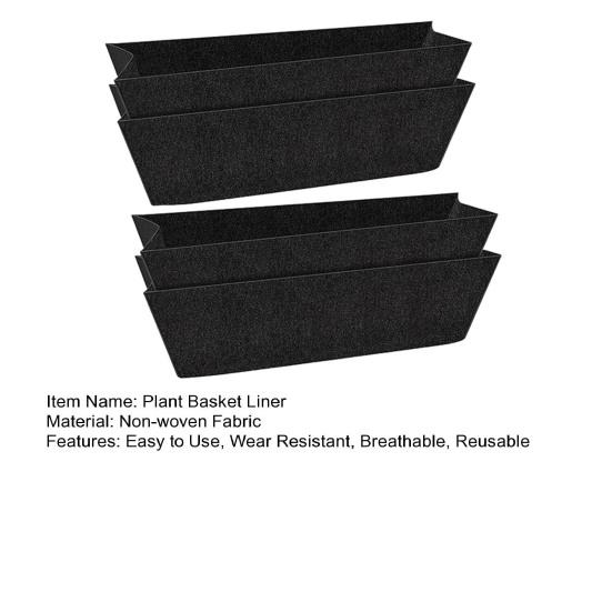 4Pcs Hanging Basket Felt Replacement Coconut Liners Breathable Good Drainage Stable Easy To