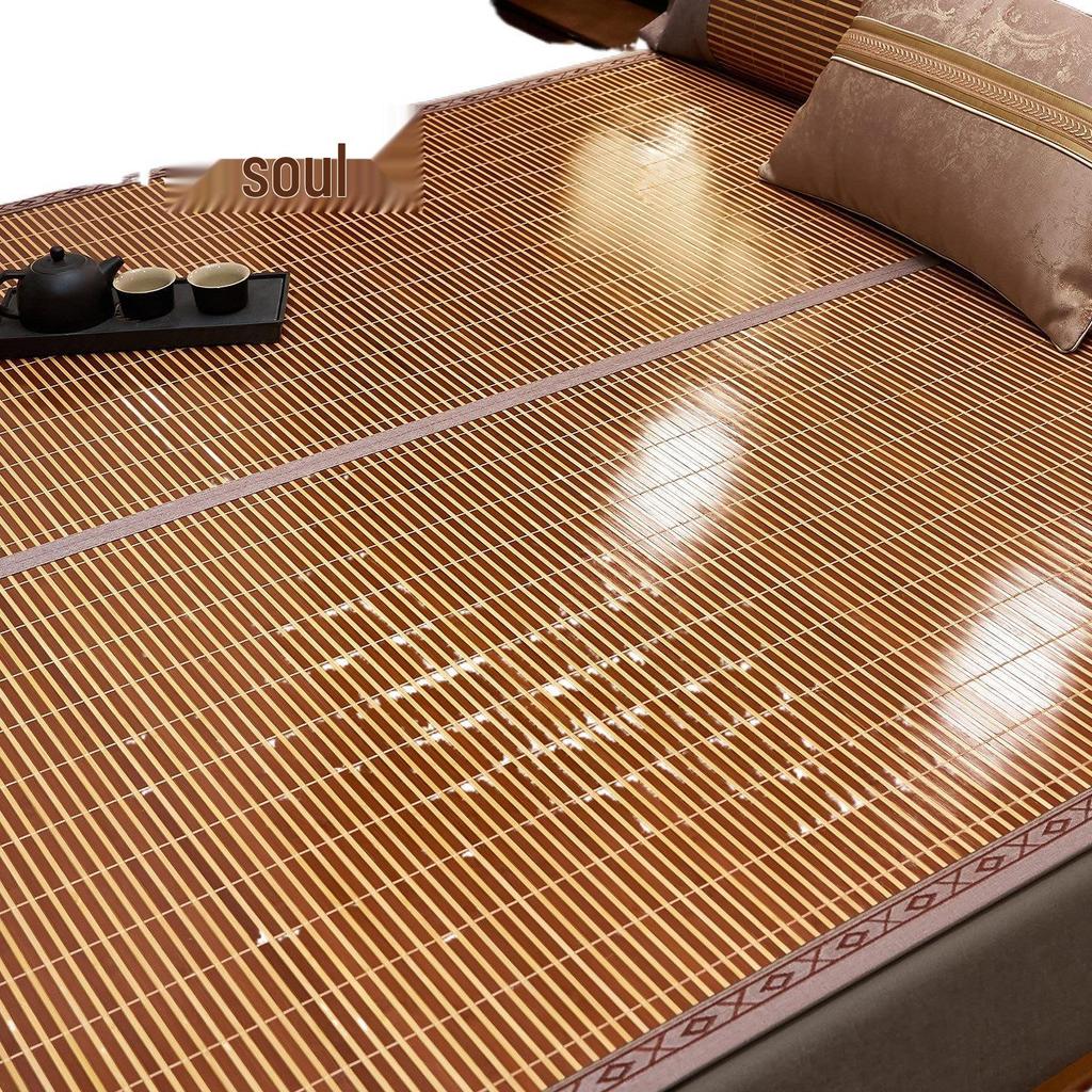 2026 New Style Foldable Double-Sided Bamboo Straw Mat for Summer and Winter - Free Shipping