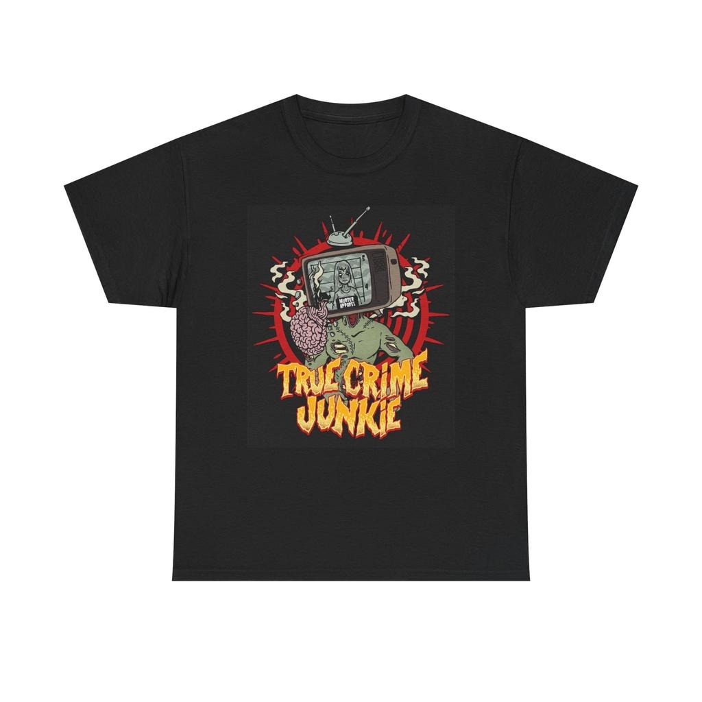 Men's and Women's T-shirts True Crime Junkie Graphic