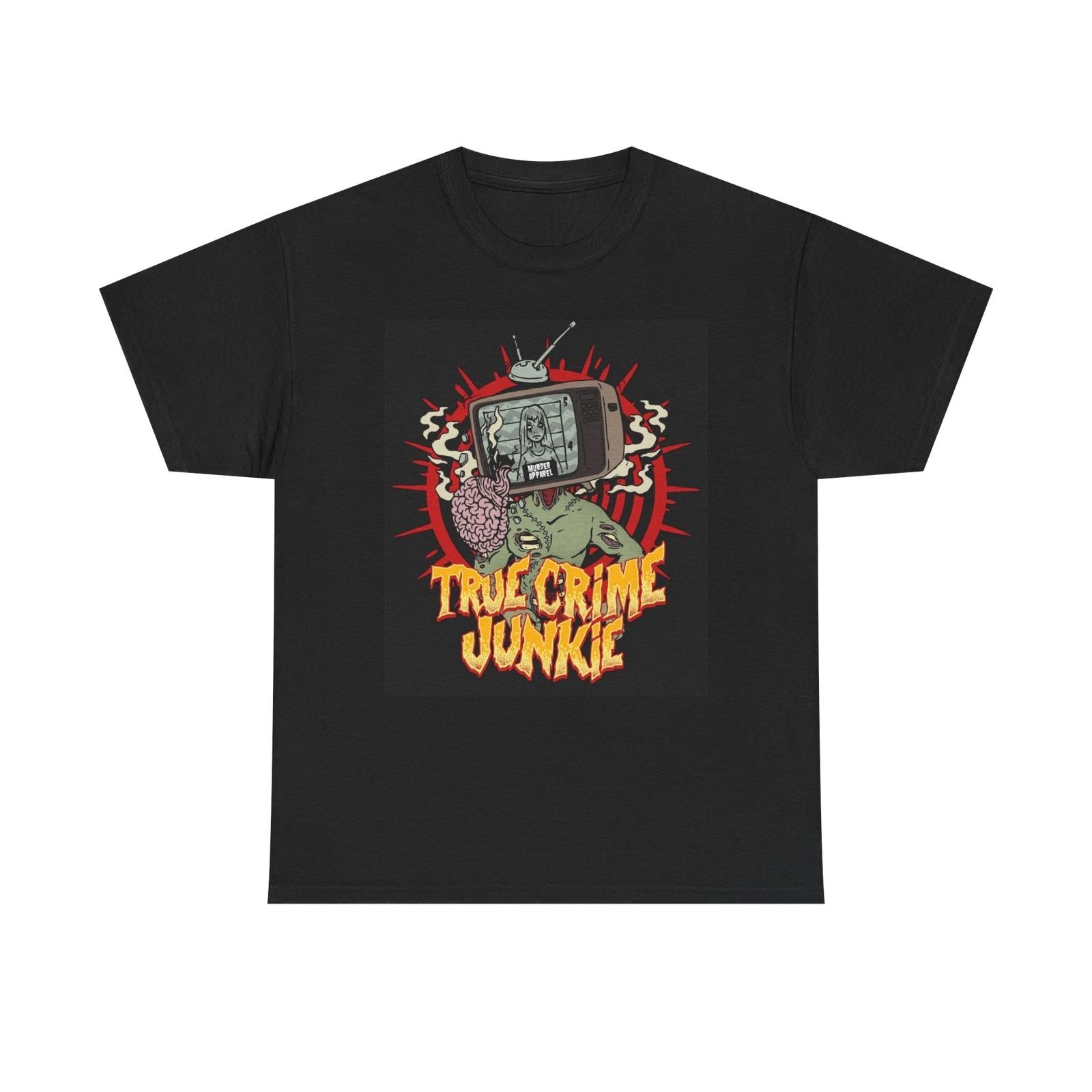 Men s and Women s T-shirts True Crime Junkie Graphic M