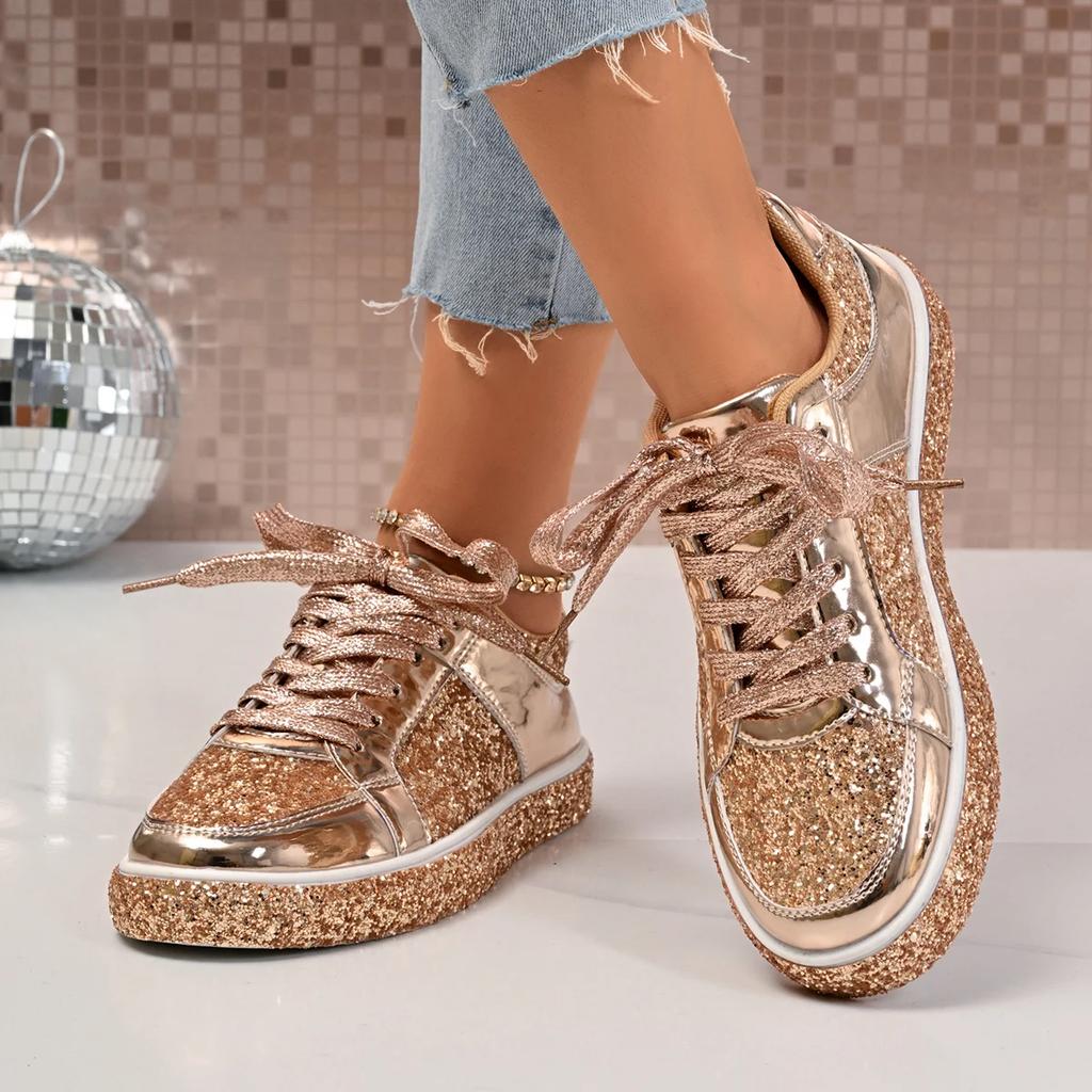 Fashion Women Sneakers Platform Shoes 2025 Fashion Lace Up Casual Sneakers Comfortable Anti-slip Outdoor Shoes Women Zapatos De Mujer