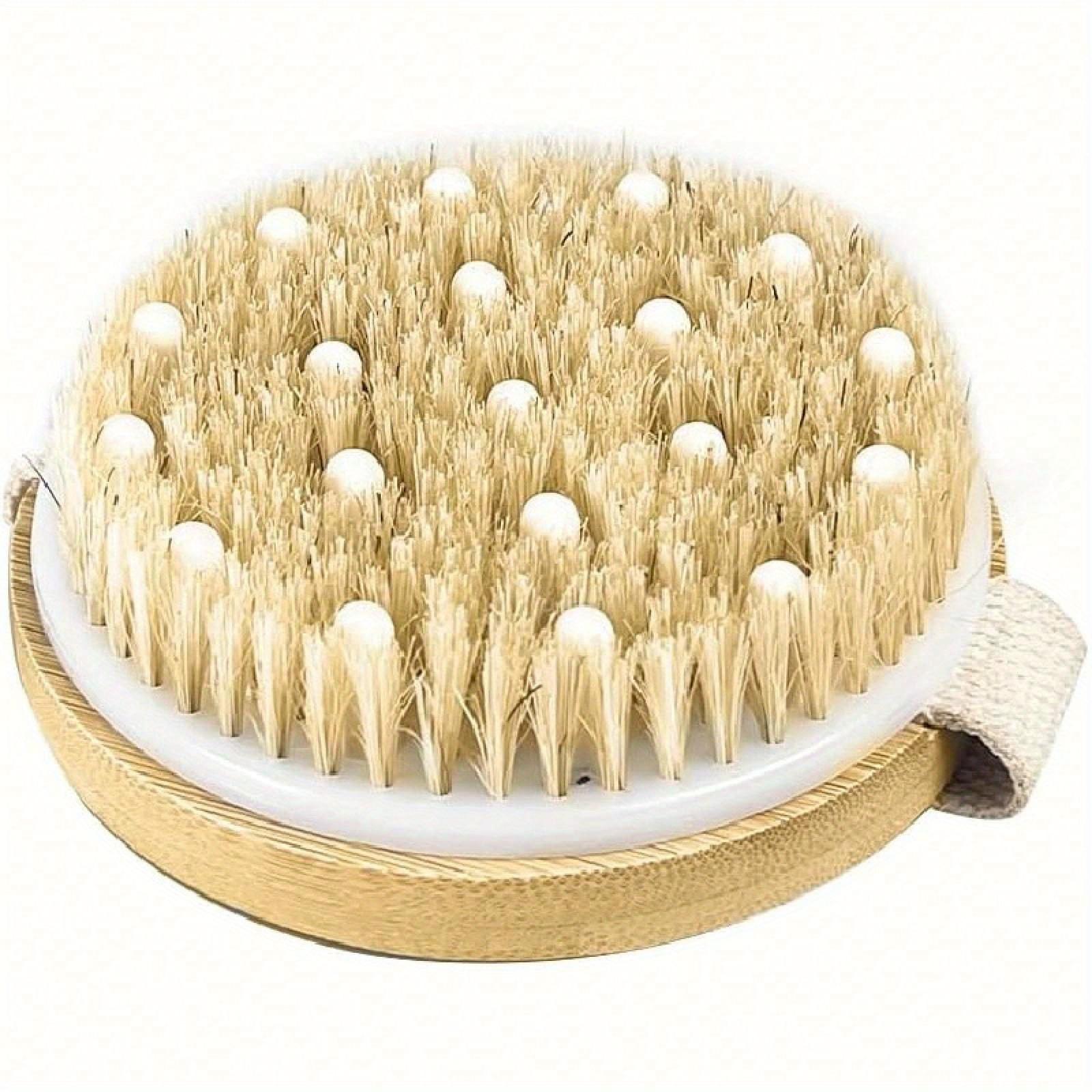 

Сухая щетка для тела для душа удаляет сухую кожу с массажными узлами отшелушивающие банные щетки скраб для тела обратно в школу