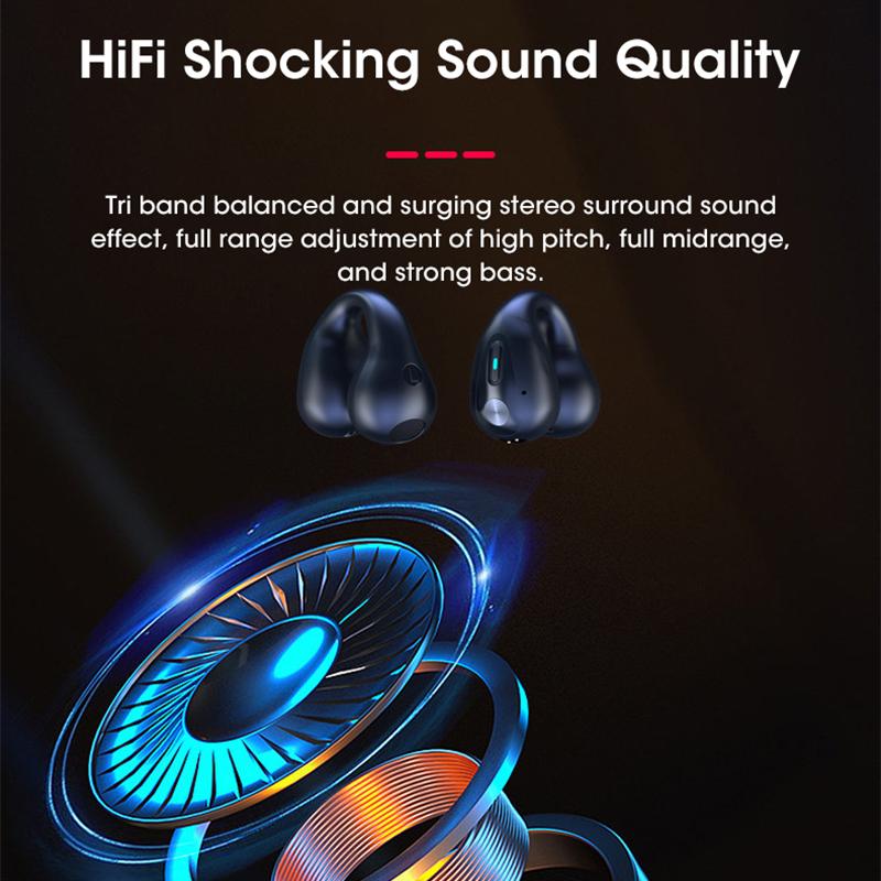 Bluetooth Earphones Same As Ambie Sound Earcuffs TWS Ear Earring Wireless Bluetooth Earphones Auriculares Headset Sport Earbuds