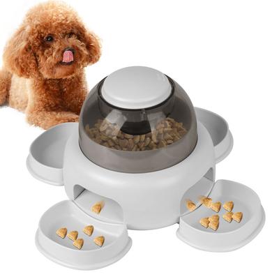 Katzen- und Hundefutterspender, Presse undichtes Futter, Hundepuzzle, Spielzeug, langsamer Futterautomat, Haustierzubehör, multifunktionales Trainingsspiel, rutschfeste Schüssel