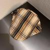 Style Retro Street Checkered Pattern Neutral Casual Duckbill Cap For Autumn