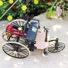 1/12 1886 Vintage Classic Car No.1 Alloy Car Model Simulation Tricycle Toy for Children Gift Collection F499