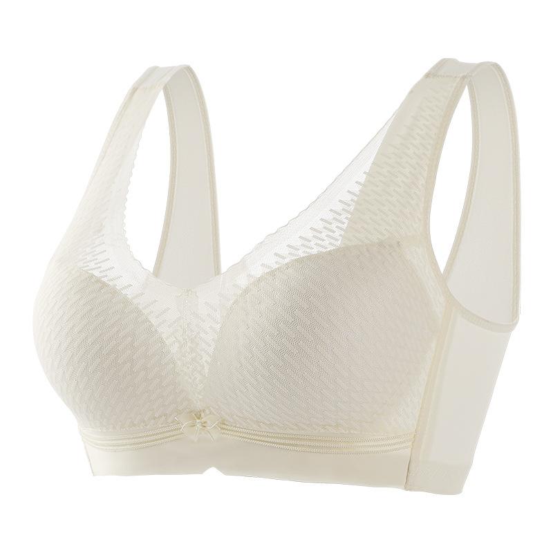 

Lace Adjustable Wide Shoulder Strap Traceless Steel Rim Anti-sagging Breast Bras Cover 34/75B шампанского