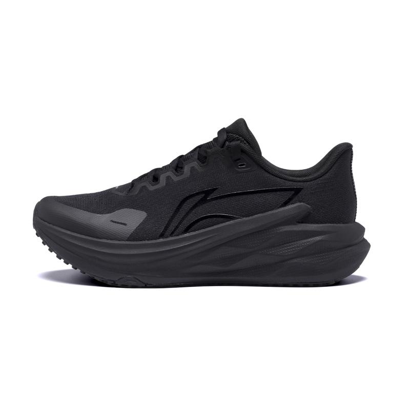Li-Ning Durable Mesh Breathable Lightweight Fashion Running Shoes Kids sneaker Black ARBW010-7 35