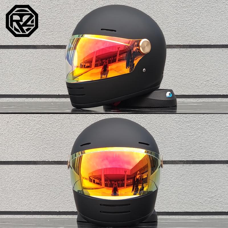 ORZ new model Motorcycle Helmet Retro Full face helmet Off Road Cascos para motos DOT Certification Capacete Casco moto