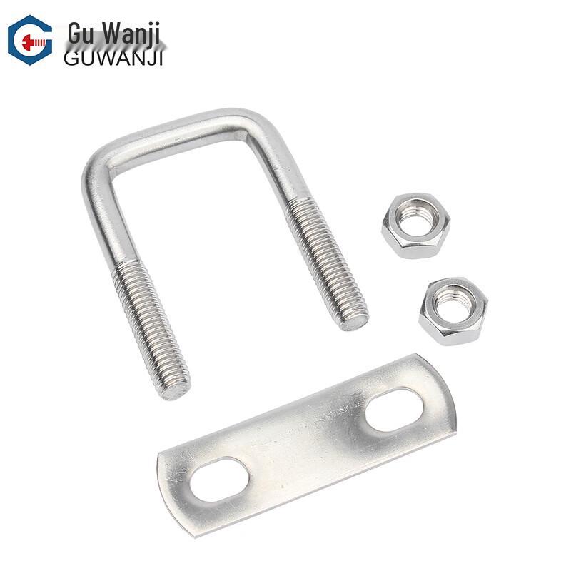 Guwanji 304 Stainless Steel Right-Angle U-Bolt Set