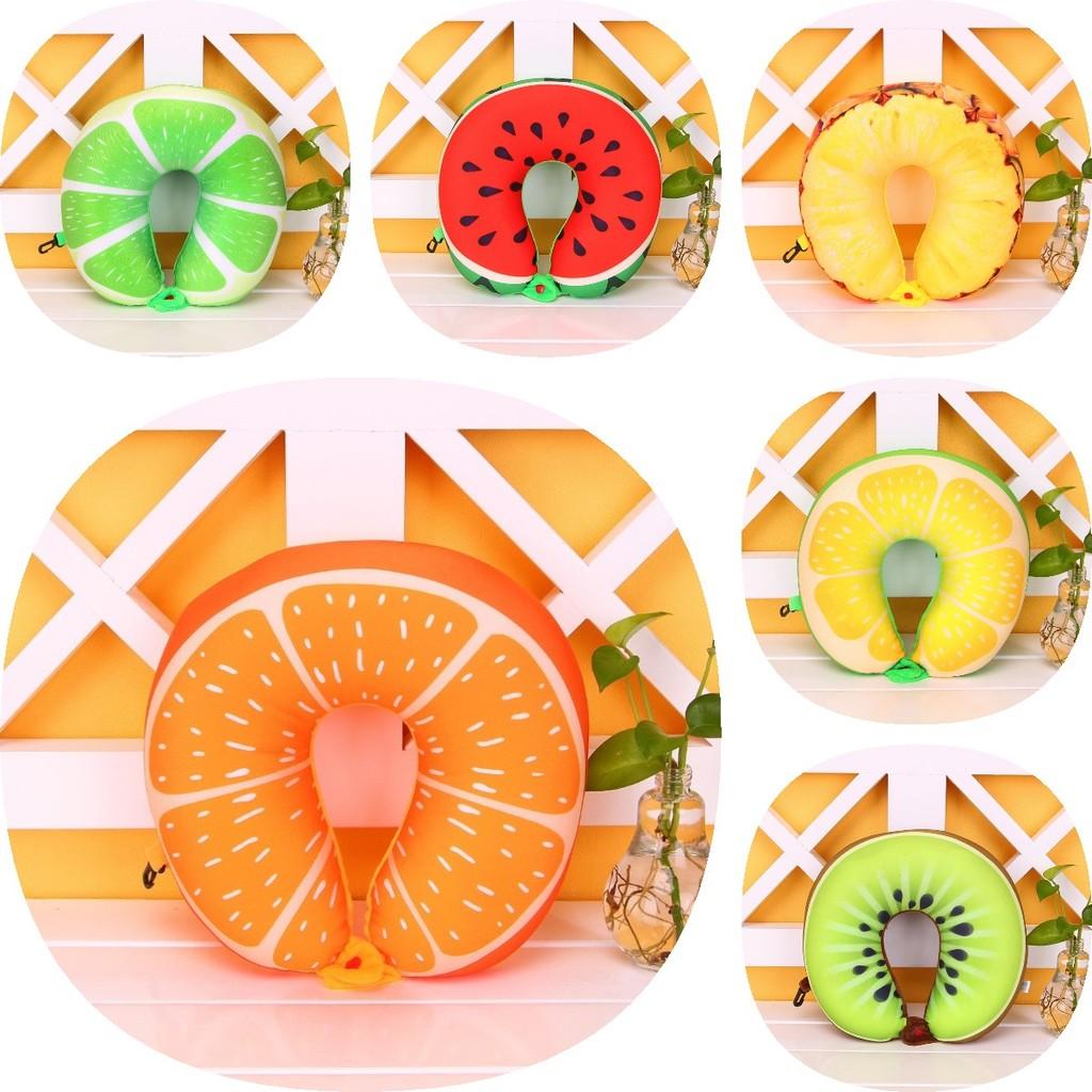 Fruit Pattern U Shaped Neck Pillow Gift Plush Material Daily Supplies Travel
