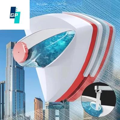 Magnetic Window Cleaner, Glass Window Cleaning Tool, Double Layer Window Cleaner, with Automatic Water Flushing, Automatic Window Cleaner, Glas