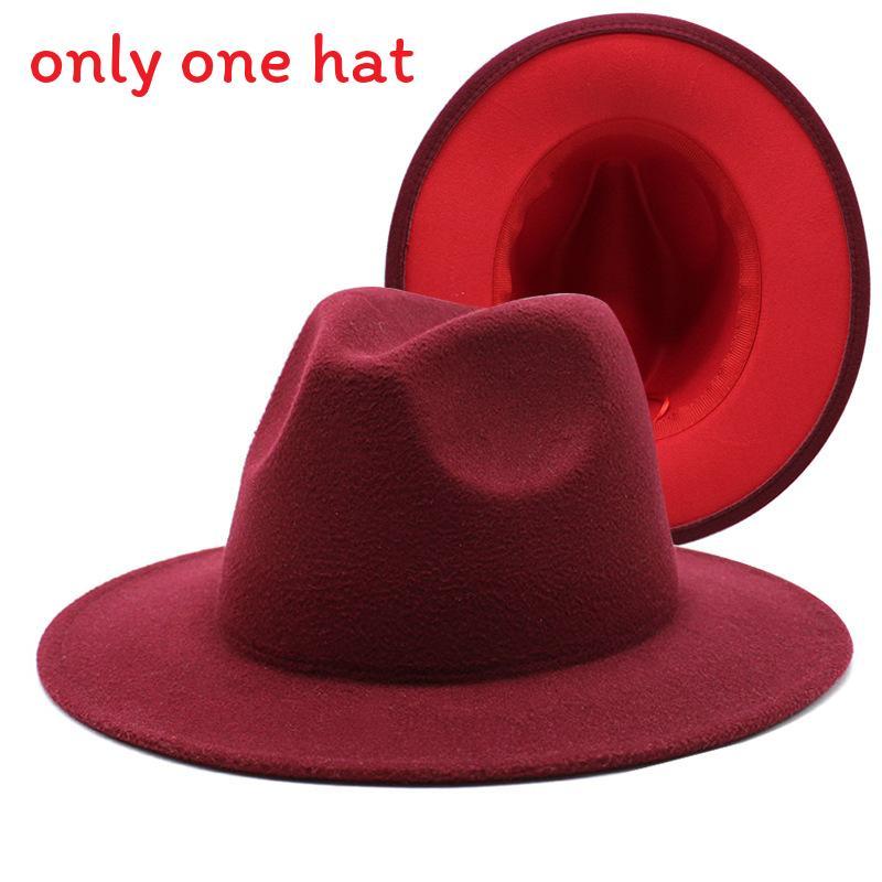 Vintage Woll-Fedora-Hut mit breiter Krempe für Herren Damen Sommer Sonnenschutz