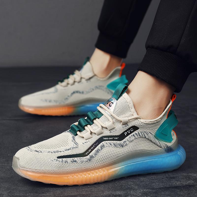 Leuchtende Kokosnuss Shuen Herrenschuhe 2025 neu Sommer atmungsaktives Mesh lässige Sport Popcorn Dad Schuhe ins