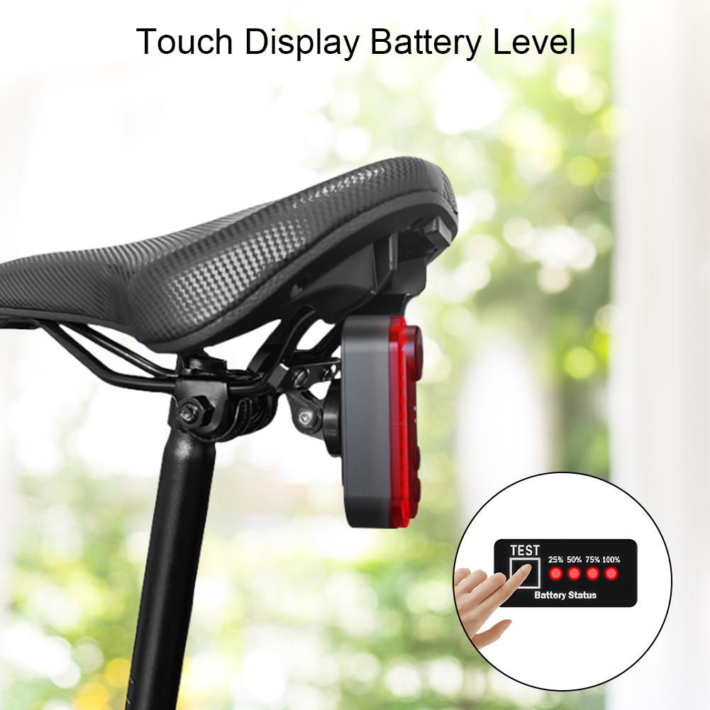 Bicycle Tail Light Camera Recorder 1080P HD DV Camera Taillight 3400mAh Battery Continuous Recording 6H for Road Urban Cyclists