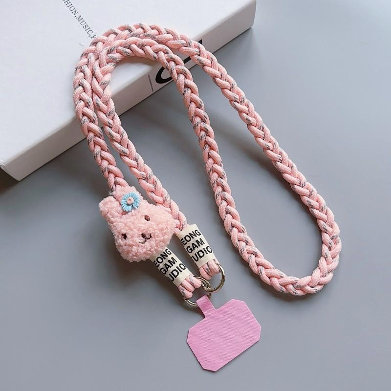 Outdoor Mountaineering Mobile Phone Lanyard Women's Belts Woven Hanging Ornaments Anti Loss Lanyards Neck Strap