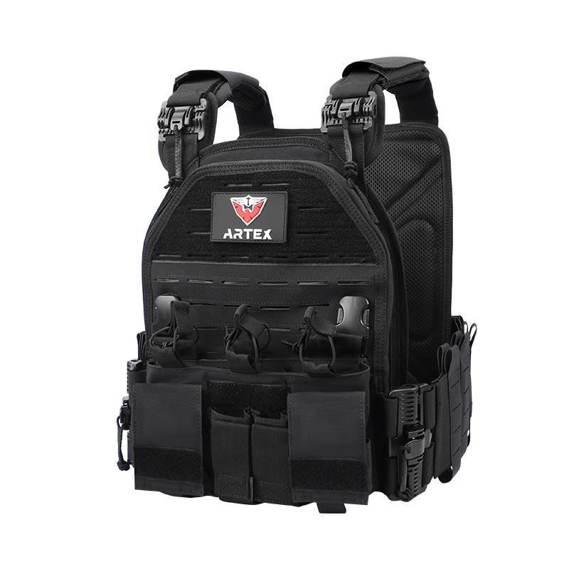6094 Tactical MOLLE Camouflage Vest 1000D Combat Protection Quick Release - New Arrival One Size чёрный