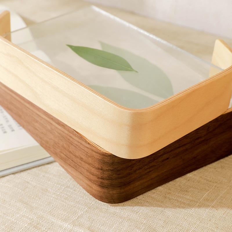 Akryl Trä Fotoram DIY Ram Foto för Bröllopsfest Bild Skrivbordskontor Fotoinredning Porta Retrato